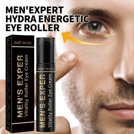 East Moon Men's Hydrating Eye Roller for Dark Circles