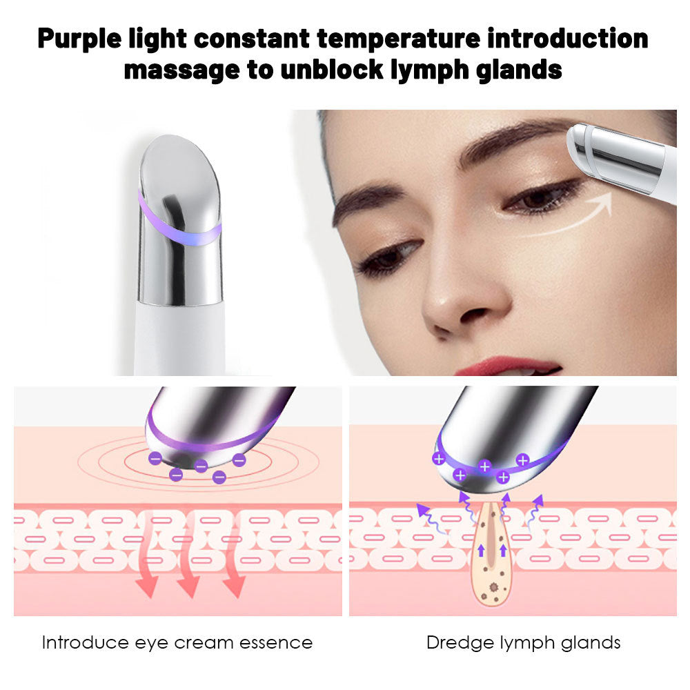 EMS Eye Massager with Cream Infuser for Dark Circles